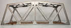 1950 s Marx Illinois Central Metal Train Trestle Bridge Weathered 18 l N6