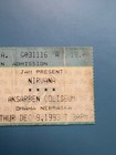 Original Nirvana Concert Ticket Stub - Dec  9  1993 - Omaha  Ne