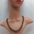 Sterling Silver Navajo Pearls Necklace Hand Stamped Graduated 31g 18 