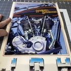 Harley Davidson Jdh Model - Magazine Centerfold Poster Print