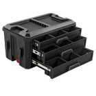 3 Drawer Tool Box Stackable Modular Tool Storage Chest Garage Organizer