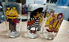 Ronald Mcdonald Collector Glasses Set Of 3     Ronald  Mayor Mccheese  Hamburglar