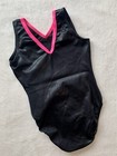 Gk Elite Gymnastics Leotard Neon Bright Black Rainbow Sizzle Usa Bling Cl
