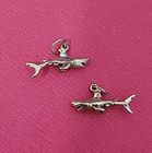 Sterling Silver Great White Shark Sea Life Sharks 3d Charm Pendant 925 Usa New