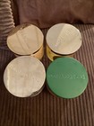 4 Empty Bath   Body Works  3 Wick Candle Jar With Lid Cleaned 