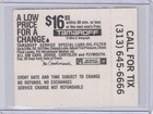 1990 Billy Joel 2-22-90 Ticket Stub Palace Auburn Hills Detroit  Mi - Piano Man