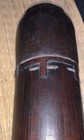 Large Dark Stained Carved Bamboo Betel Nut tobacco Leaves Container-timor
