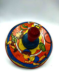 Vintage Toy Tin Litho Spinning Top 1950 s Playing Children Made In Usa Old Schoo