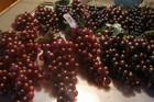 Set Of 4 Artificial Grape Faux Fruit Cluster - 9  2 Red And 2 Black  2   728 