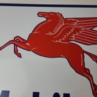 Vintage Mobilgas Sign - Porcelain Mobil Gasoline Advertising Gas Pump Sign Sale