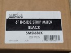 20 - Spv Aluminum 6 - Inch Gutter Inside Strip Miter Color Black Smsi6blk