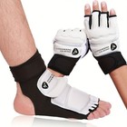 Taekwondo Mma Sparring Practice Gear Set With Half Finger Gloves And Foot