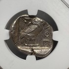 Attica  Athens - C 440-404 Bc - Ar Tetradrachm - Ngc Choice Au - Athena owl