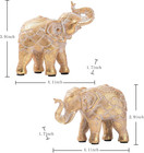 Elephant Statue For Home Decorations  Elephant Figurines With Trunk Up  Room Dec