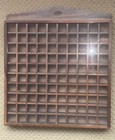 Wooden Display Case Sewing Thimble Case 100 Spaces  Assorted Collectible