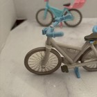 Loving Family Fisher Price Biking Fun Play Set - 2 Bicycles   Trailer  Baby Seat