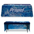 Custom Printed Table Cover Throw Trade Show Promo Full Color 3 Sided Table Cover