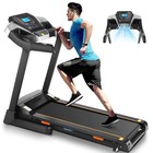Electric Treadmill Under Desk Walking Pad Portable Fitness Running Machine Black