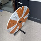 36  Orange And White Color Dry Erase Prize Wheel On A Table Stand  Made In Usa  