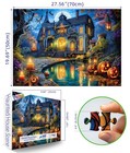 Halloween Haunted House 1000 Piece Jigsaw Puzzle Ghosts
