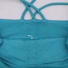 Lululemon Energy Bra Long Line Size 6 Teal Sports Bra Yoga Gym Workout Athletic
