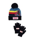 New Nwt Children s Netflix Stranger Things Pom Beanie Hat And Gloves Set