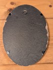 Wwi 2nd Infantry Div  Soldier Portrait Antique Stamped Steel Oval Convex Glass