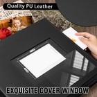 Photo Album 4x6 1000 Photos  Leather Cover Extra Large 1000 Pockets  Black