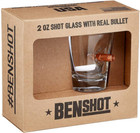 Benshot Shot Glass With Real  308 Bullet 2oz Handmade In Usa Unique Barware Gift
