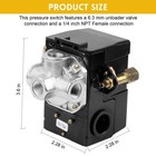 Air-compressor Pressure Switch 135-175 Psi 4 Port 26 Amp 220v  With Adjustabl   