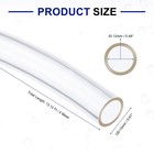 Pvc Tubing  12mm Id X 15mm Od - 13 Feet Long Clear Vinyl Water Pipe