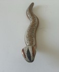 Vintage Rare Tonala Painted Pottery Snake 10 5   mexican Folk Art Signed J  P 