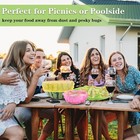 60 Pcs Elastic Food Bowl Covers Reusable Stretch Plastic Wrap Dish Plate Covers