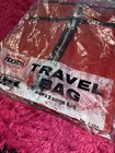 Texaco Oil Company 2 Suiter Vinyl Travel Bags Women Dress Coat Bag Lot Vtg 60s