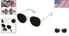 Small Round Vintage Polarized Sunglasses In Gold grey - Ultimate Eye Protection