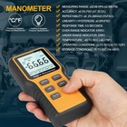 Manometer  Professional Air Pressure Meter  Dual-port Hvac Digital Manometer    