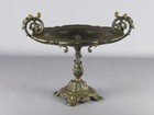 Antique French Cast Iron Centerpiece Stand Numbered Figure Heads 19th Century