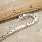 Silver Star   Sun Metal Diy Bookmark Blanks - 5-pack Antique Silver  4 3 4  Long