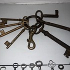 Lot Of 80  Vintage   Antique Skeleton flat Keys Furniture  Cabinets  Old Locks