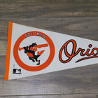 Vintage 1970s Baltimore Orioles Original Mlb Baseball 30x12 Full Size Pennant