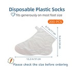 Plastic Disposable Foot Covers  Paraffin Bath Liners For Foot Pedicure Hot Spa W