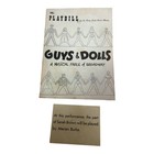 1952 Guys And Dolls Playbill Vivian Blaine Sam Levene 46th St Theatre
