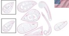 Professional 6-style French Curve Plastic Ruler Set For Accurate Sewing Designs