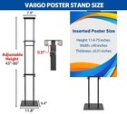Vaiigo 4-pack Double-sided Poster Stand  Adjustable 80  Outdoor Banner  Black