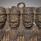 Benin Bronze Plaque Of Warriors Antique Casting West African