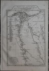 1784 Antique Map Egypt Aegyptus Antiqua Elephant Folio 58581