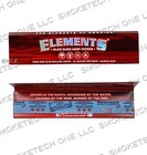 Elements Red King Size Slim Rolling Papers     50 Pack Display Box