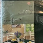 Home Trends 70  In Round Woven Fabric Textured Linen Green Tablecloth New