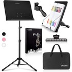 Adjustable Music Stand Portable Tray Sheet Music Holder Desktop Stand Set New