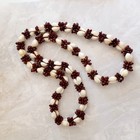 Vintage Hawaii Retro Cowrie   Brown Seed Long Handmade Boho Necklace Beachcore 